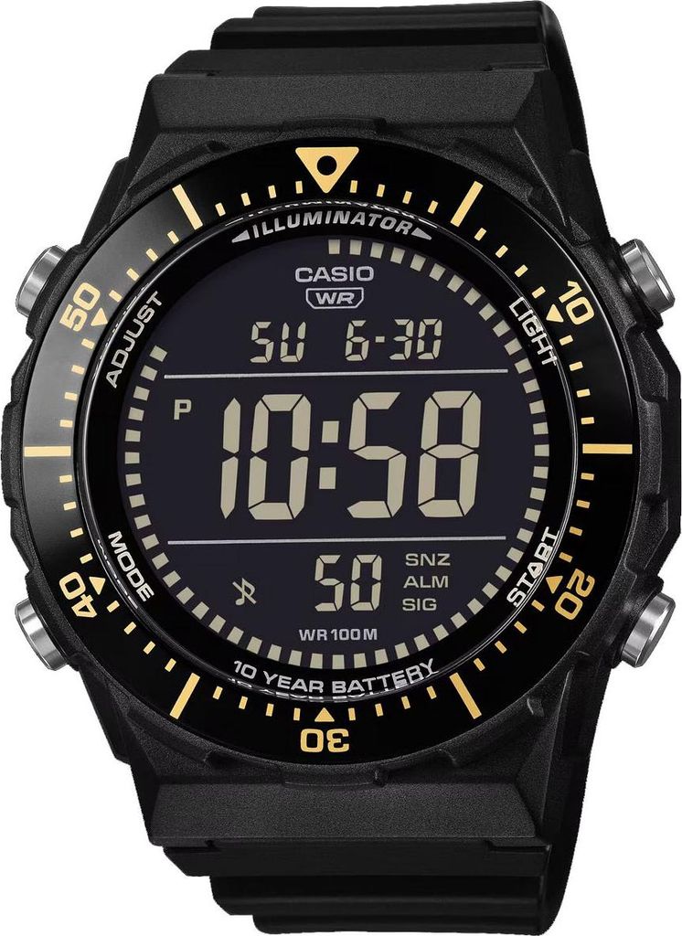Casio Armbanduhr Herren AE-1700H-1BVEF Resin, Schwarz