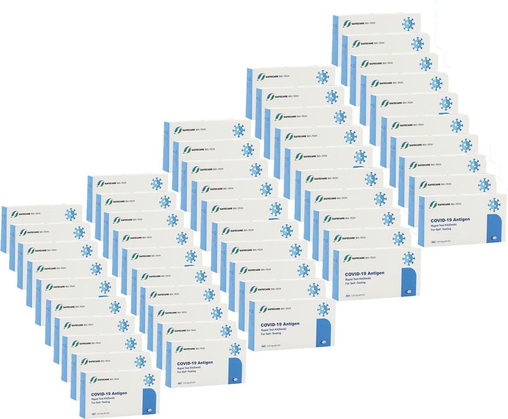 40x Safecare 1er Haltbarkeit 31/02/2026 BIO-TECH COVID-19 & Antigen Schnelltest Rapid Nasal Test | CE 2934 | Laientest Selbsttest + 1x BLT Desinfektio