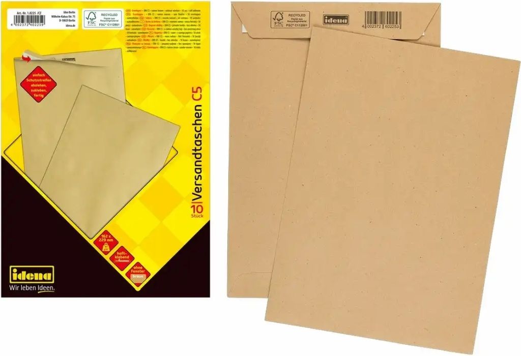 Idena VT C5 braunRec hk,o.F.,90g/m²,10Stk. Produktbild 