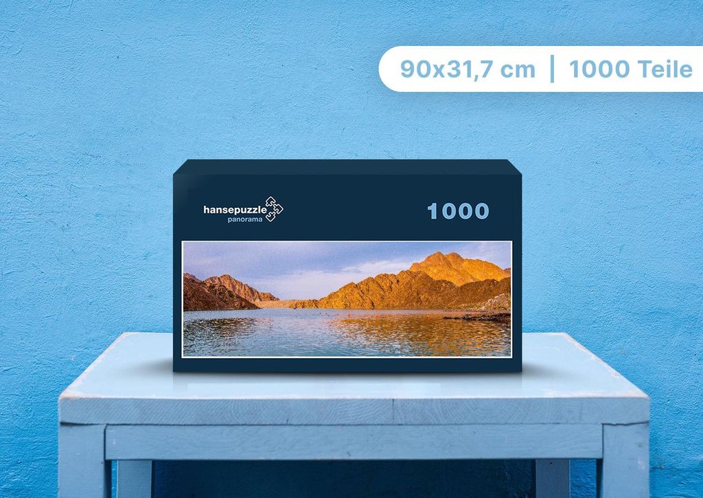 hansepuzzle 96120 - Gebirge Puzzle, 1050 Teile, Natur, 60,0 x 46,0cm mit hochwertiger Aufbewahrung, Kartonbox und wiederverschließbarem Beutel