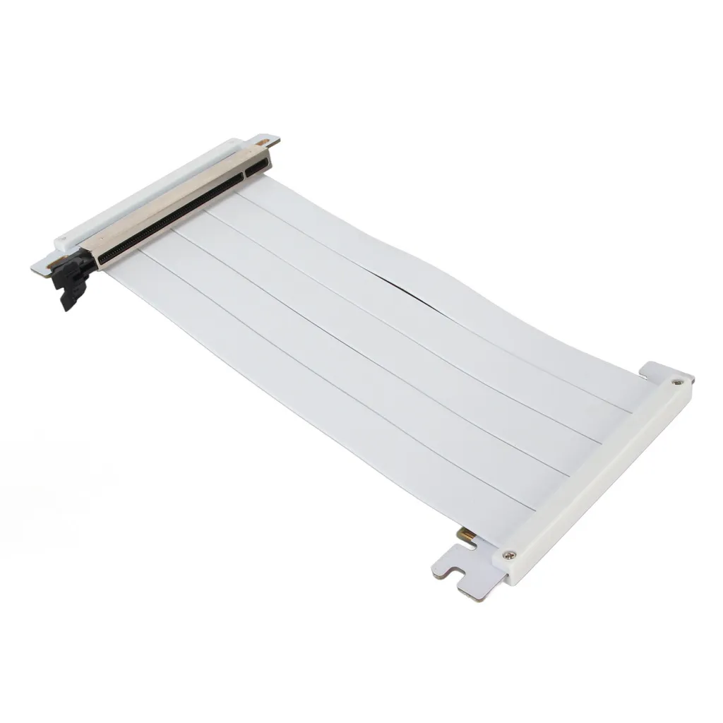 Câble Riser Vertical PCIe 4.0 pour RTX 4090 - Extension GPU 40cm Blanc