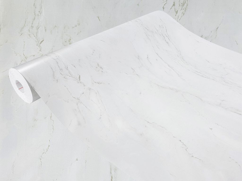 Klebefolie Möbel 45x25 cm - Marmor Weiß Matt - Selbstklebende Möbelfolie in Deko-Stil - Folie für Möbel ideal zum Renovieren von Schränken un...