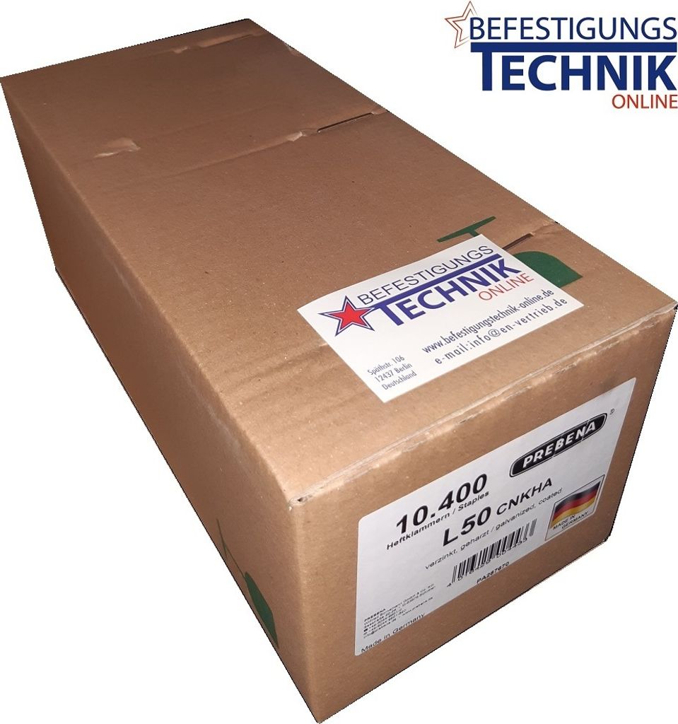 Prebena Klammern L 50mm CNK verzinkt 4C-L50 G5562 Bostitch Produktbild 