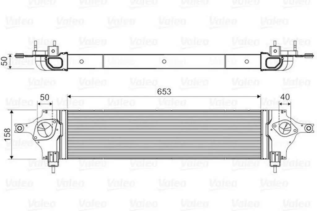 Stop perte puissance Qashqai : Intercooler Valeo 14461-BB30A 818589