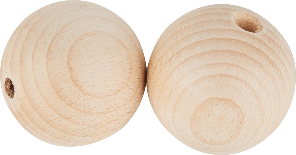 VBS Holzkugeln durchgebohrt "Ø 60 mm" 2 Stück