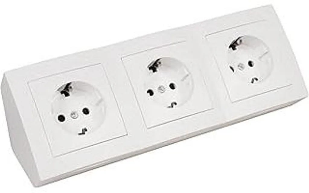Multipresa Sicura 3 Posti MC POWER Flair Bianco Opaco per Casa