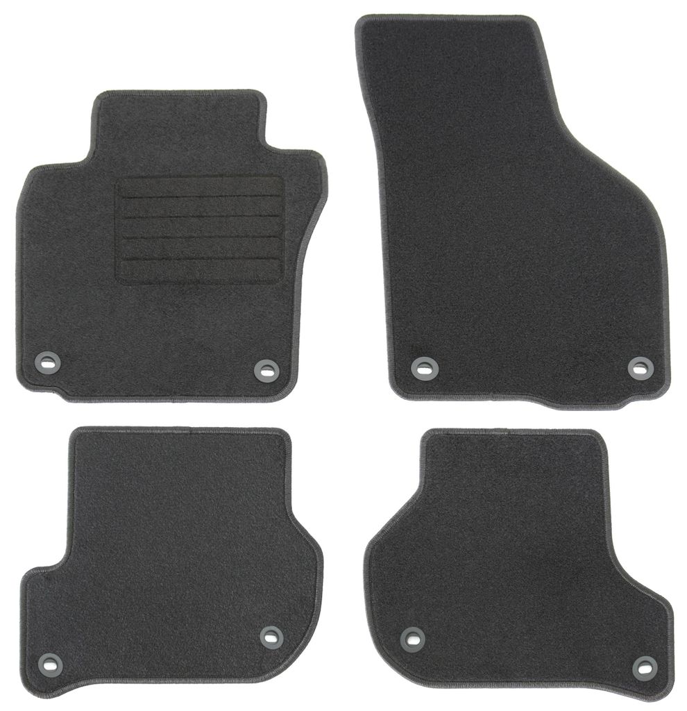 Fußmatten-Set für VW Golf 5, -12/2006 + Variant, -09/2009, 4-teilig, Schwarz