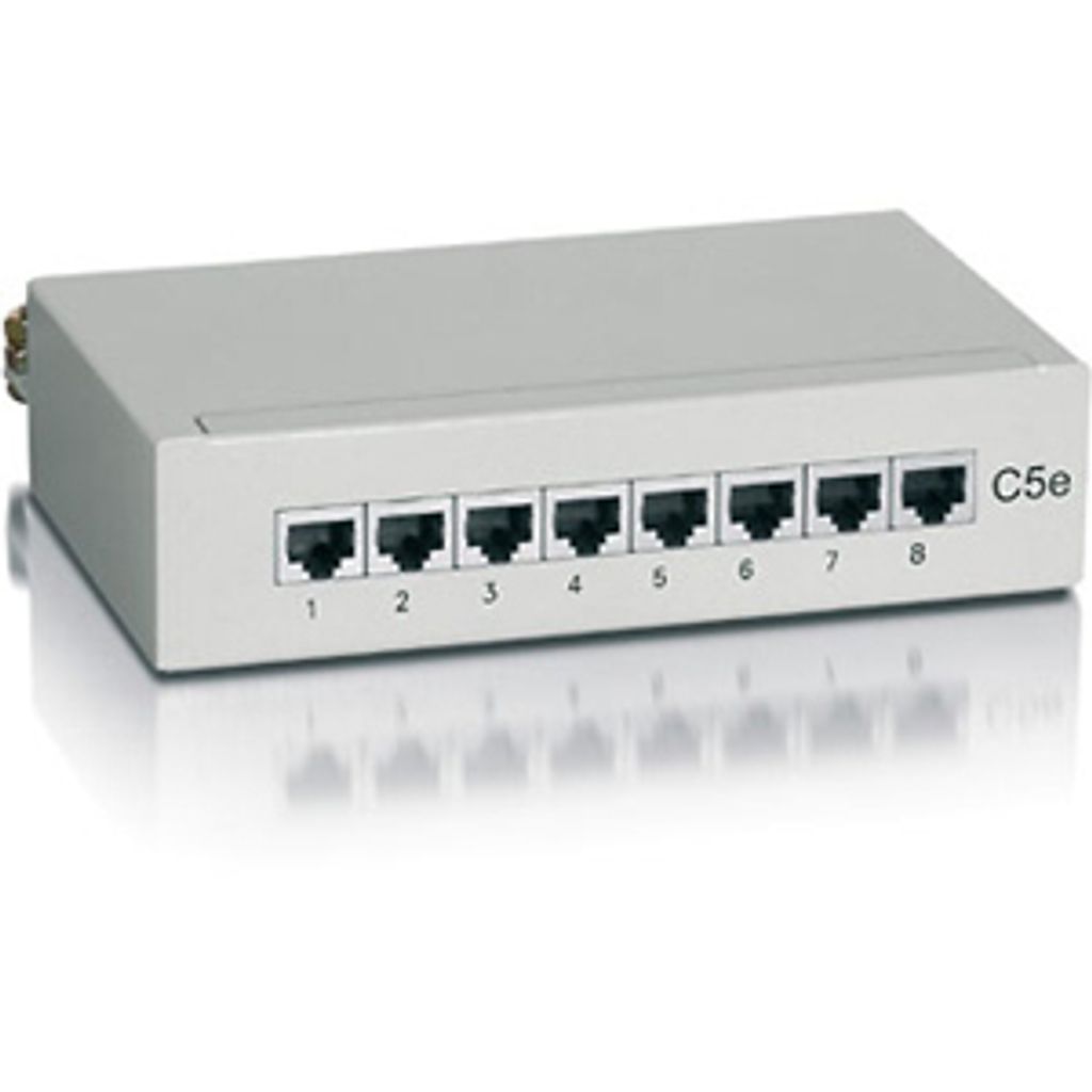 Equip Patchpanel 8x RJ45 Cat5e FTP Desktop hellgrau