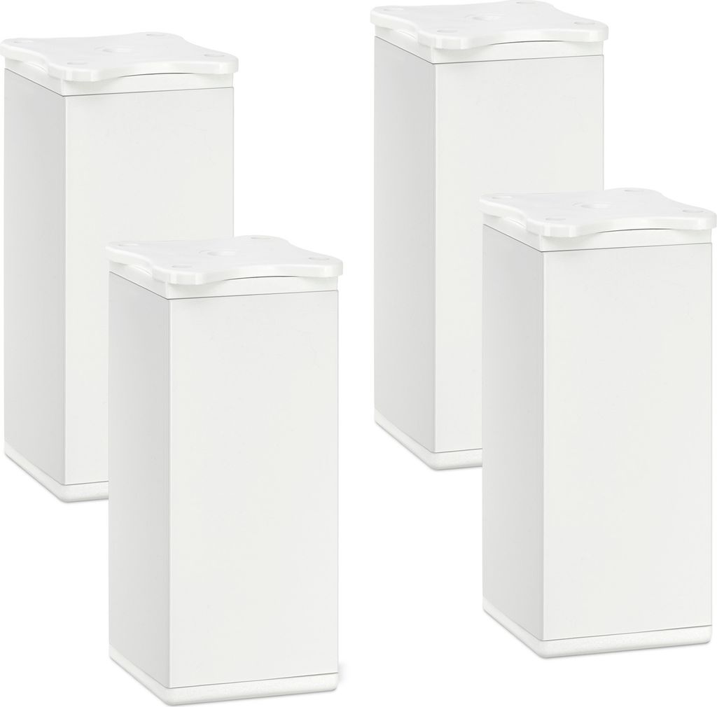 4er Set Möbelfüße QUEBEC 100 mm Weiß Produktbild 