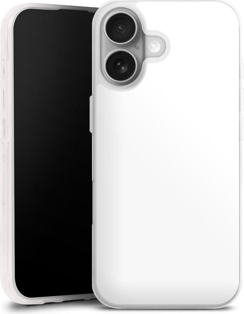 DeinDesign Handyhülle für Apple iPhone 17 Silikon Hülle Case Smartphone Schutzhülle Farbe einfarbig weiß