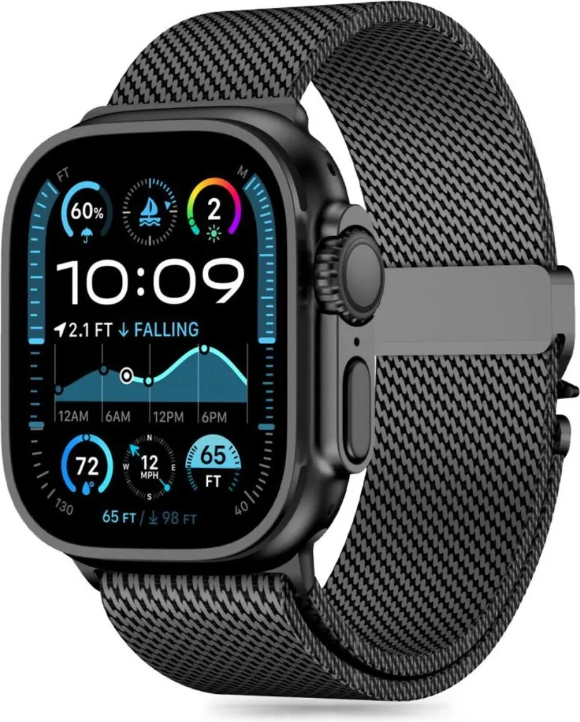Cinturino Tech-Protect Milano per Apple Watch Ultra 1/2 49mm Nero
