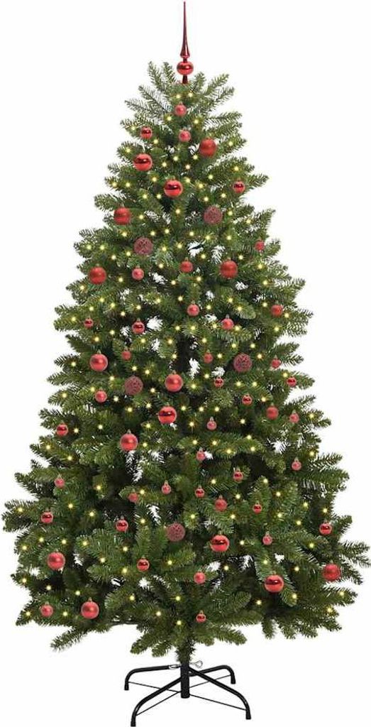 Cloris DesignMöbel Künstlicher Weihnachtsbaum Grün 210cm PVC und Metall - Christbaumschmuck DE806233