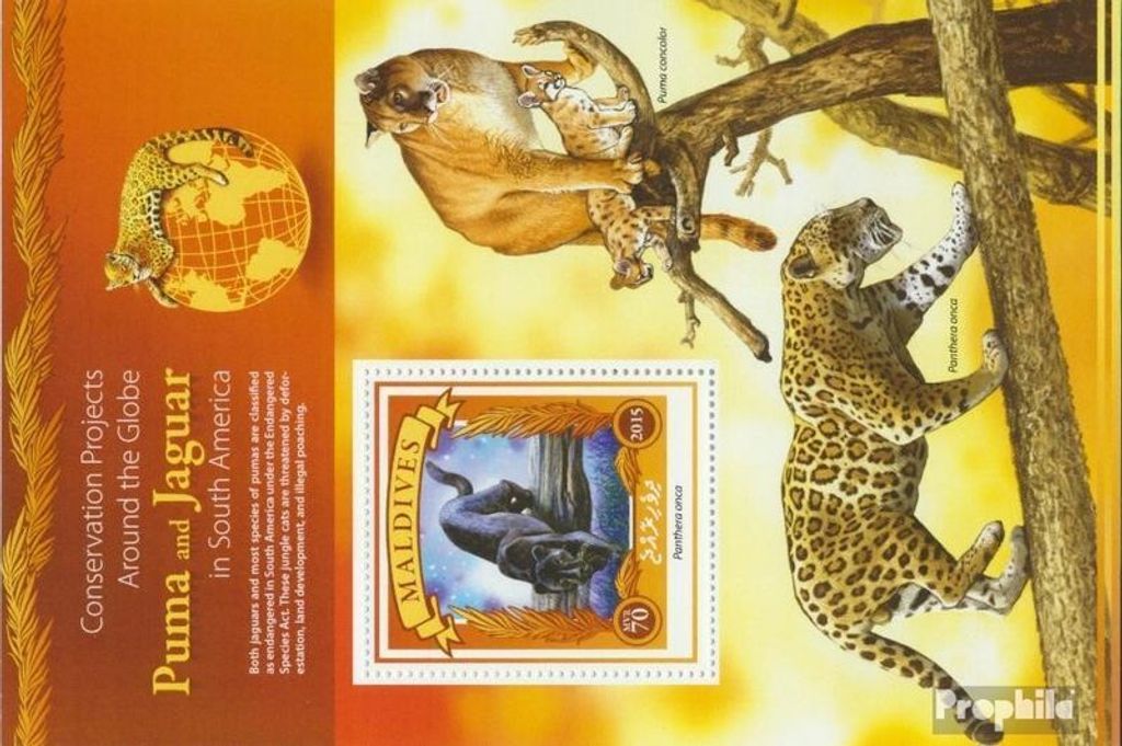 Briefmarken Malediven 2015 Mi Block 848 (kompl. Ausg.) Produktbild 