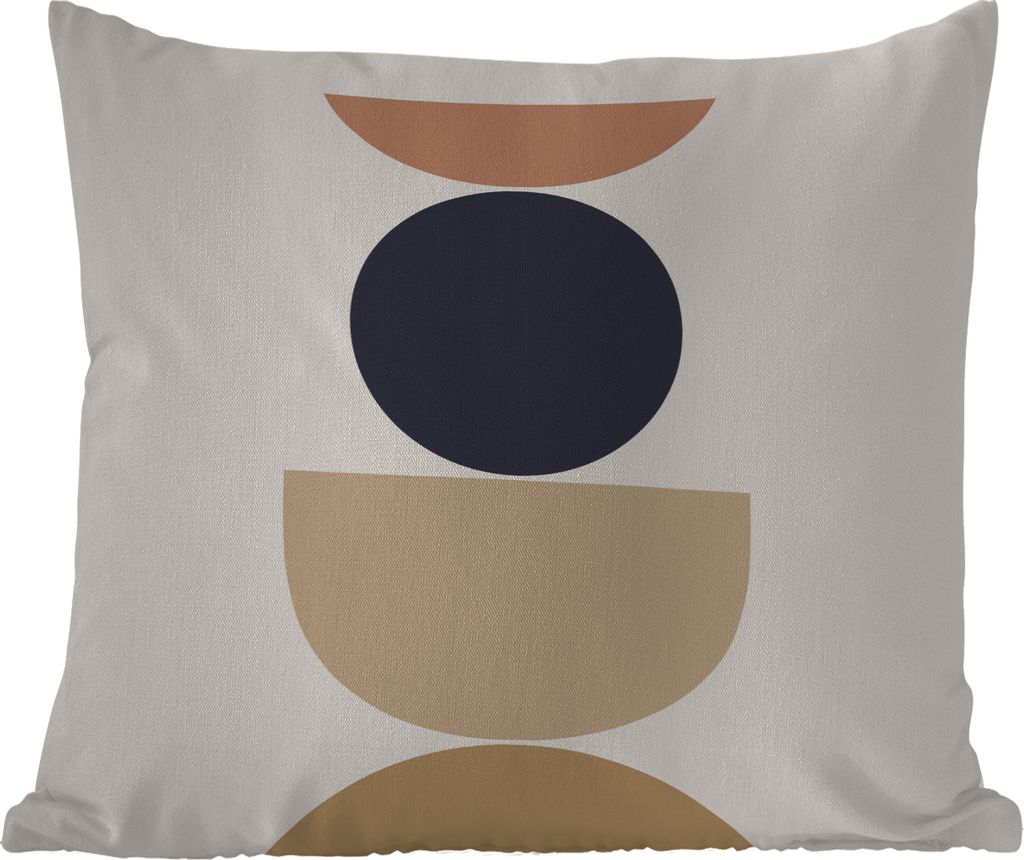 MuchoWow Outdoor Kissen - Kreis - Geometrische Figuren - Abstrakt - 45x45 cm - Wetterfest - Lounge Kissen - Fotokissen - Dekoratives Kissen