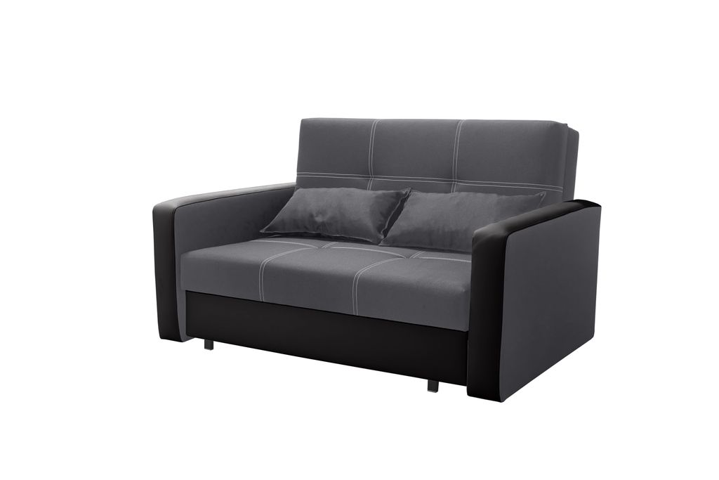 Schlafsofa Bella 2 mit Bettkasten Savana 05 + Madrid 9100 Iwmar Möbel