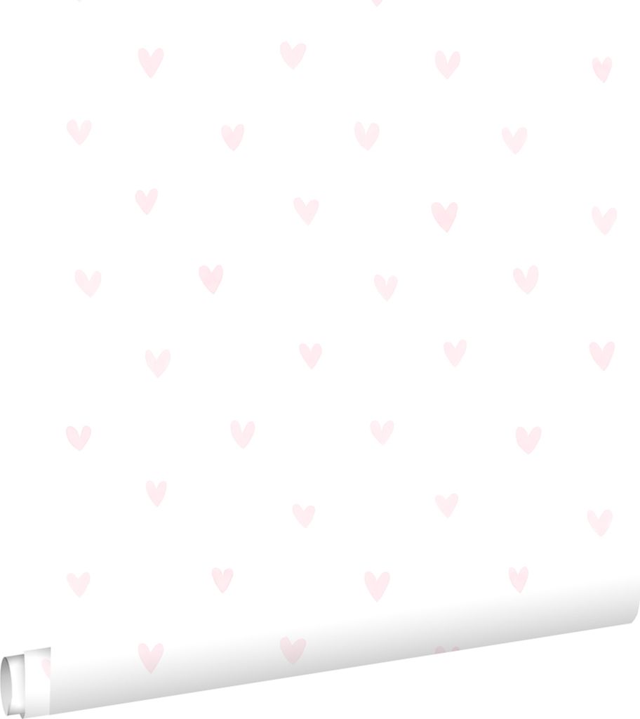 ESTAhome tapeta srdce světle růžová a bílá 53 cm x 10,05 m Obrázek produktu 