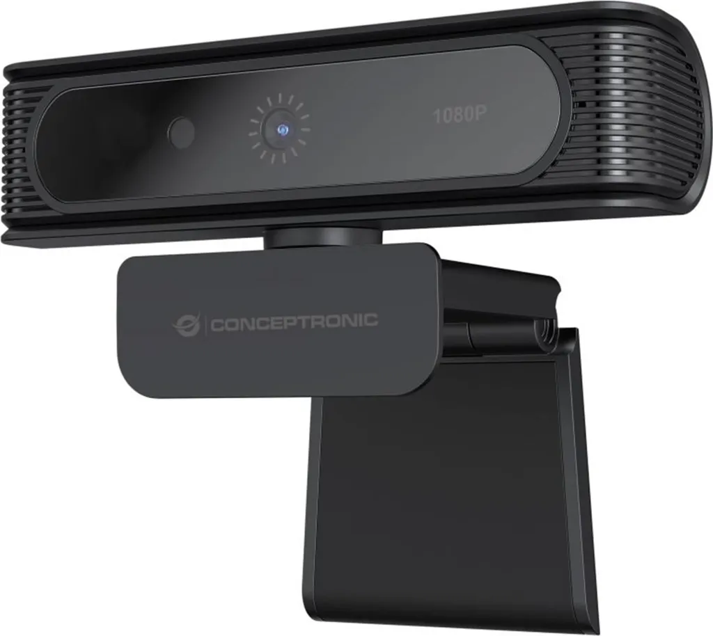 Webcam de conférence 1080P Conceptronic AMDIS idéale pour télétravail