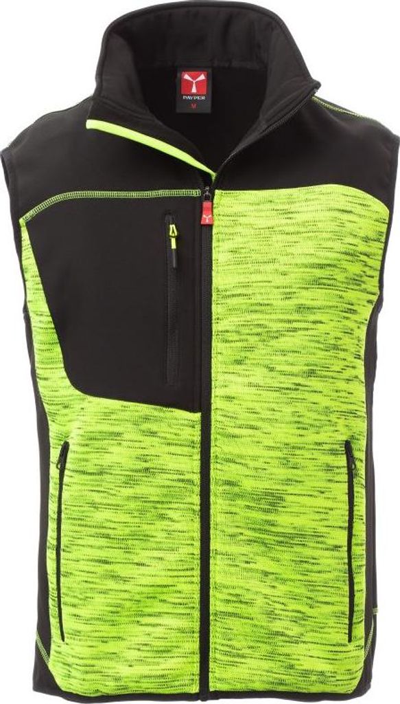 Strickweste Zweifarbig "TOUR" - Payper Fluogelb/Schwarz XXS