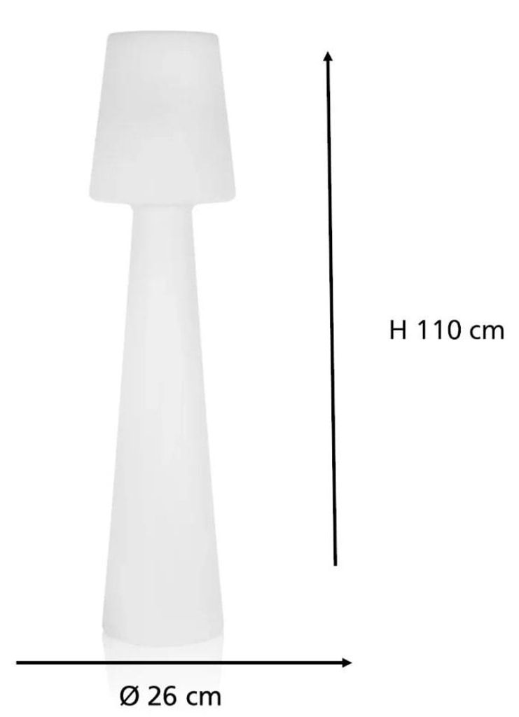 Smartwares LED Außen-Stehleuchte IDE-60080 weiß 110 cm TW