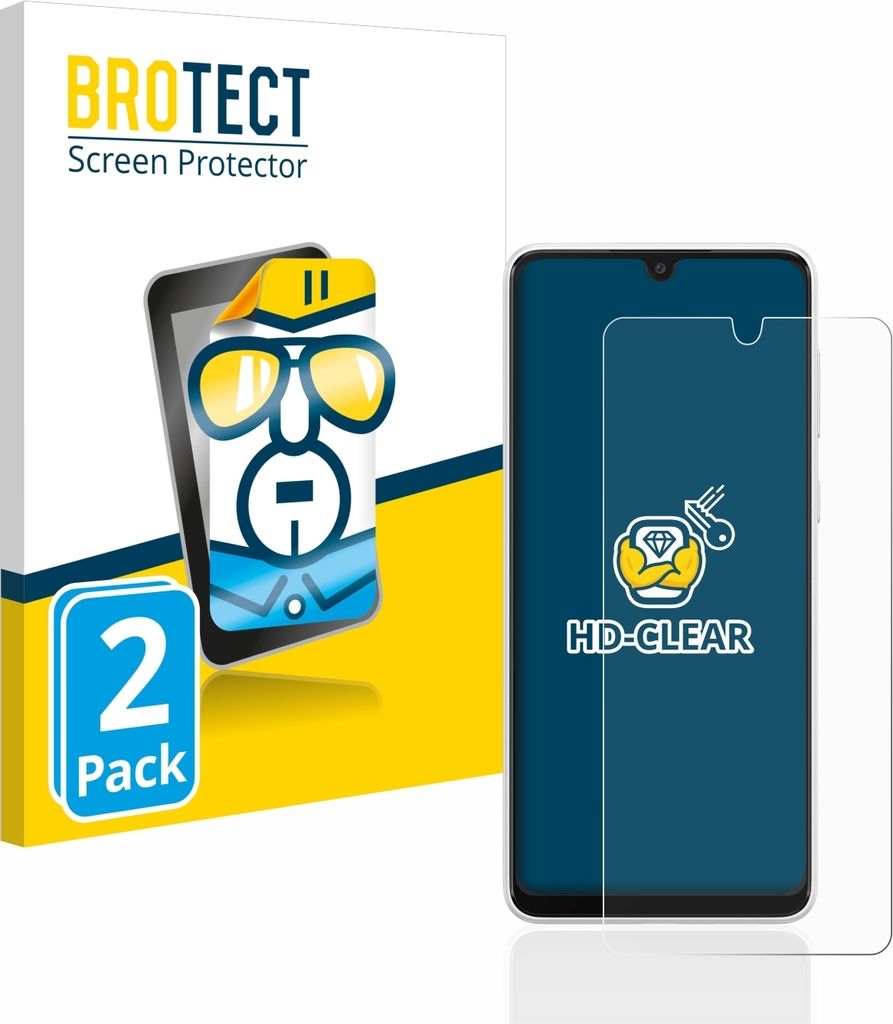 2x Für Samsung Galaxy A33 5G Schutzfolie BROTECT Displayschutz Display Schutz Folie Klar Transparent