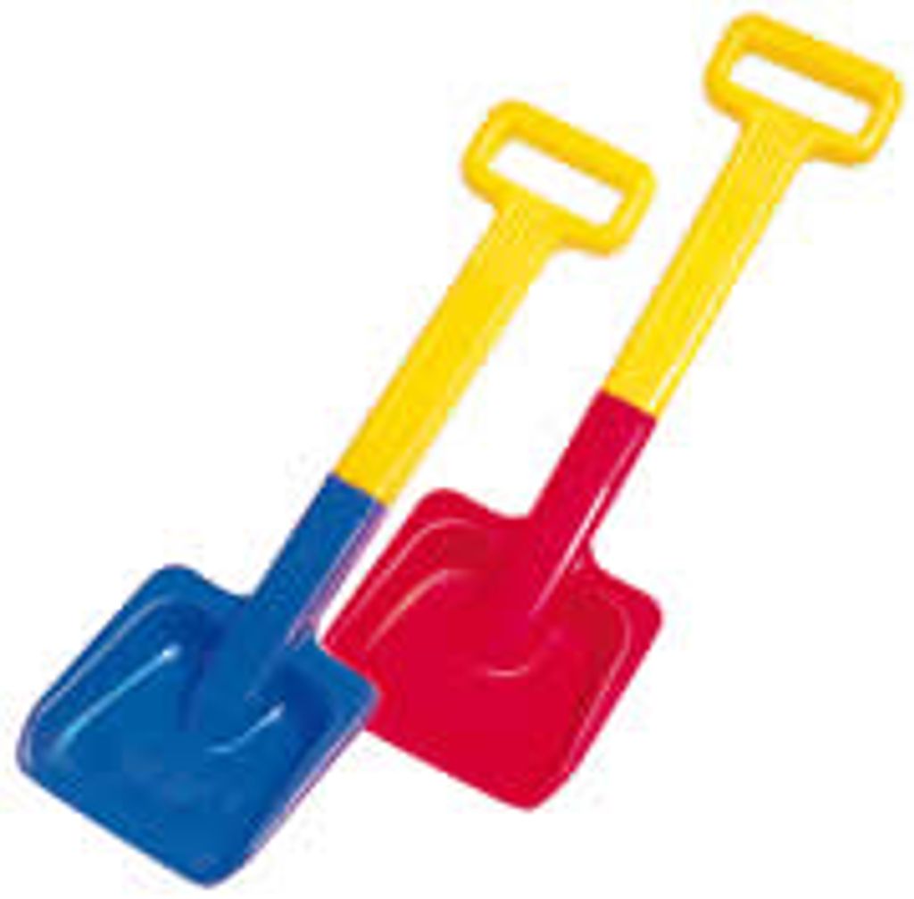 Schaufel Kinder Sandspielzeug Gartengerät Schippe groß m. Stiel u. Handgriff 50cm