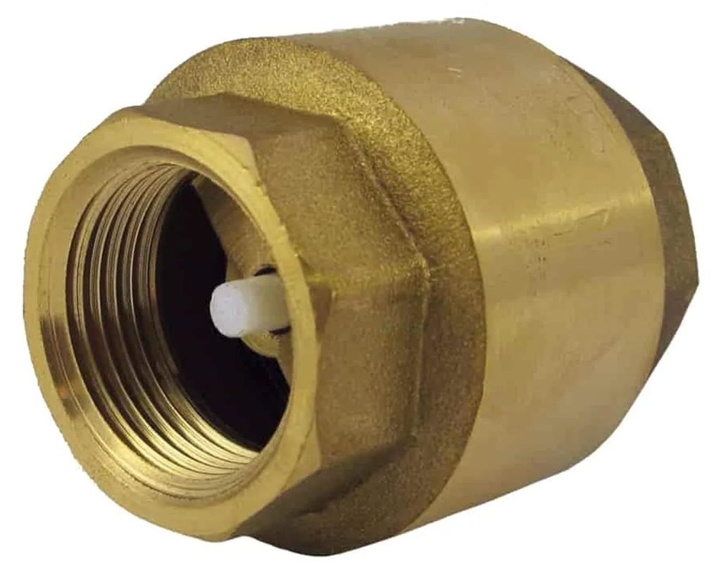 Rückschlagventil 1 Zoll, mit Feder, Messing, Innengewinde