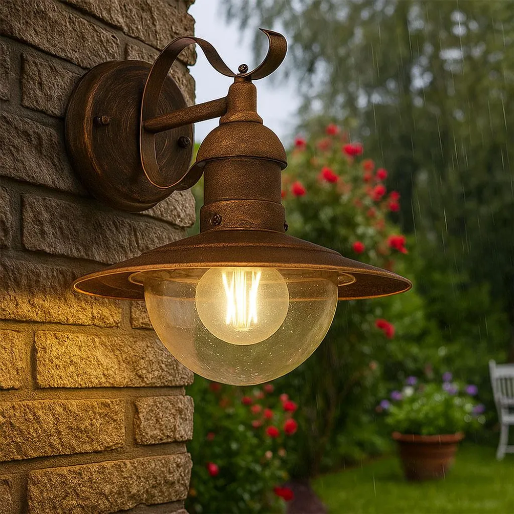 Éclairage Extérieur Robuste Anti-Corrosion Métal Noir E27 Globo Lighting