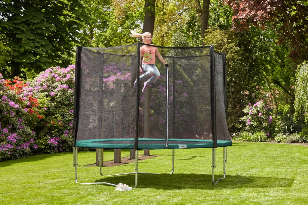 Trampoline Salta Combo 183cm Vert : Le Jeu d'Extérieur Idéal Enfants