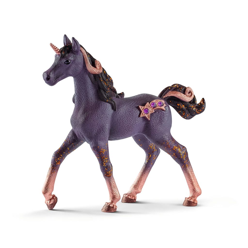 Schleich 70580 - Sternschnuppen Einhorn, Fohlen, Tierfigur