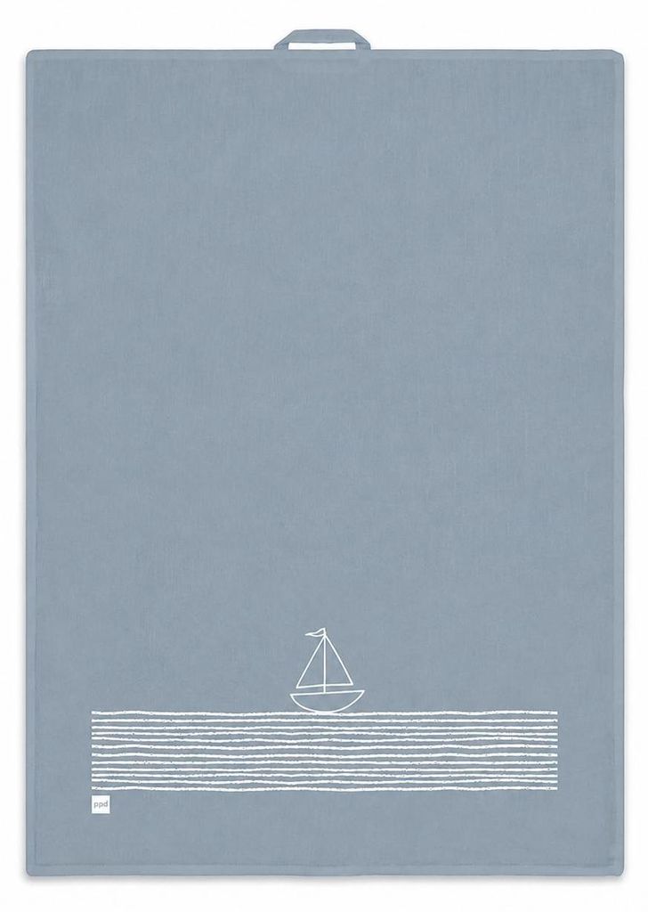 PPD Pure Sailing blue kitchen towel, Küchenhandtuch, Geschirrtuch, Handtuch, Leinen / Baumwolle, 70 x 50 cm, 185500900