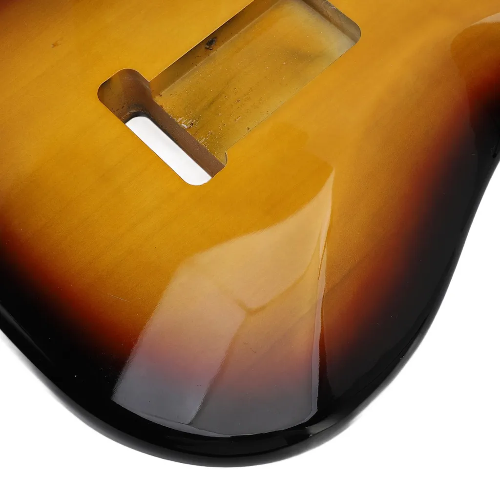 Corps guitare peuplier finition Sunburst 3 tons avec défonce type HSH - 14