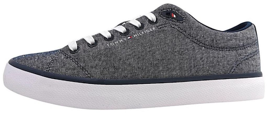 Tommy Hilfiger Hi Vulc Low Core Herrenschuhe Schnürschuhe Schnürer Blau Freizeit, Schuhgröße:42 EU