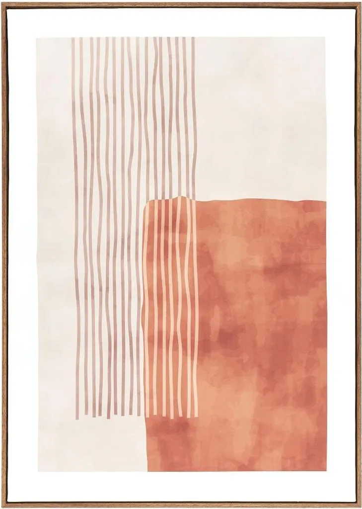 Tableau décoratif MinnaA brun beige : habillez vos murs vides avec style
