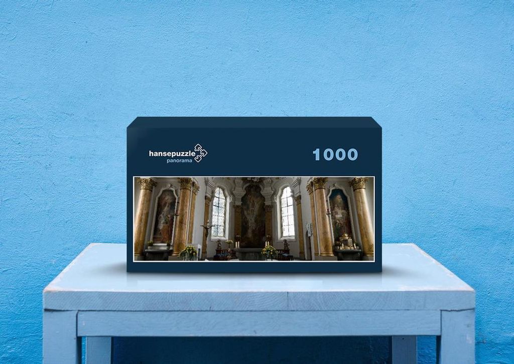 hansepuzzle 67150 - Kirche Puzzle, 1050 Teile, Religion, 60,0 x 46,0cm mit hochwertiger Aufbewahrung, Kartonbox und wiederverschließbarem Beutel
