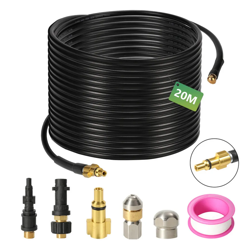 Nettoyant Canalisation 20m pour Déboucher Égouts et Gouttières Facilement