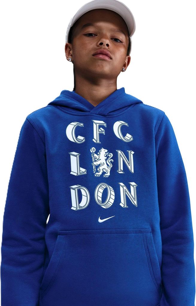 Bluza z kapturem Nike Junior Chelsea Londyn HM3649-495 L (147-158cm)