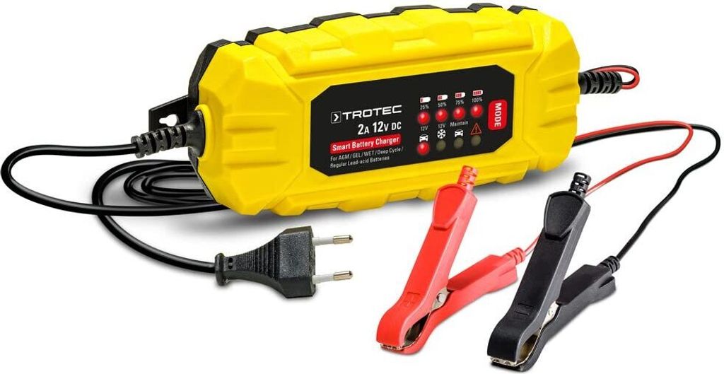 TROTEC Batterieladegerät PBCS 2A | für Auto-, Motorrad- und Produktbild 1
