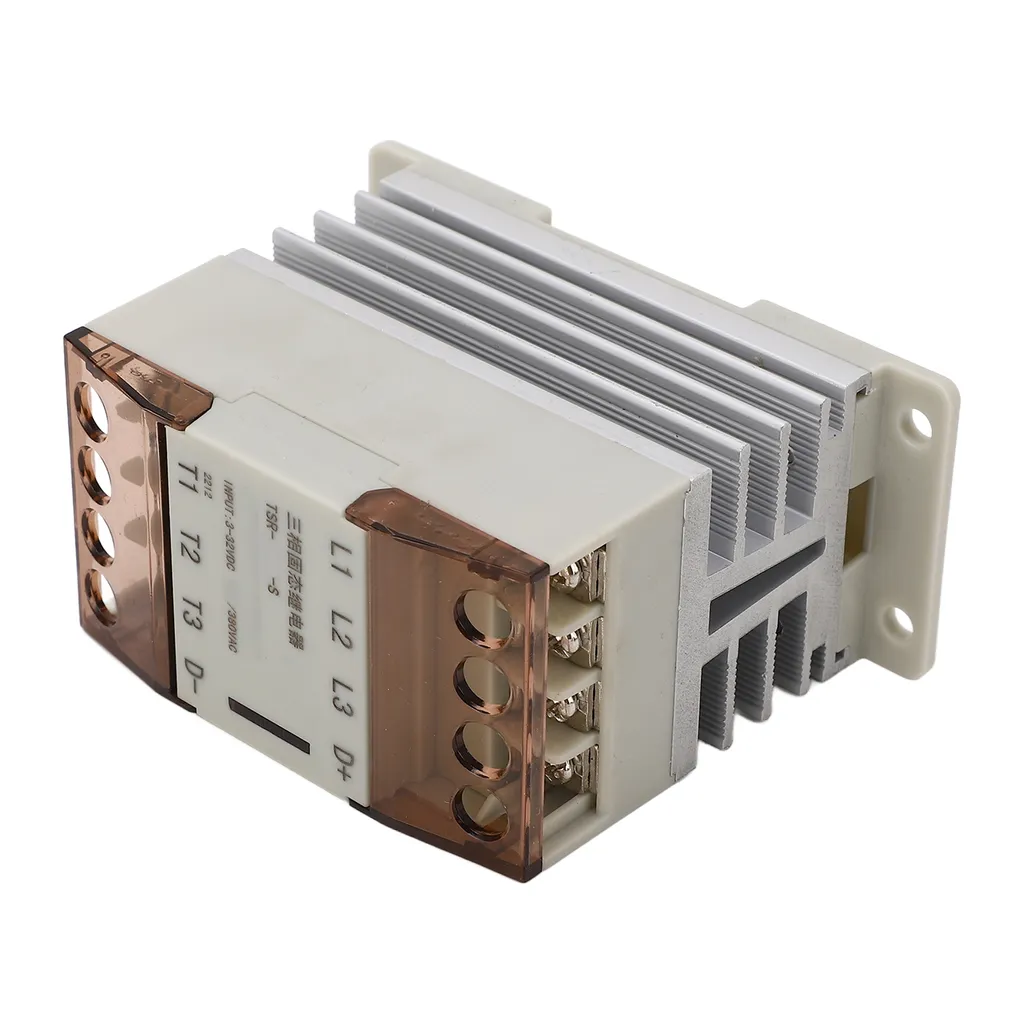 Relais statique triphasé AC-DC de type industriel avec radiateur intégré - 3