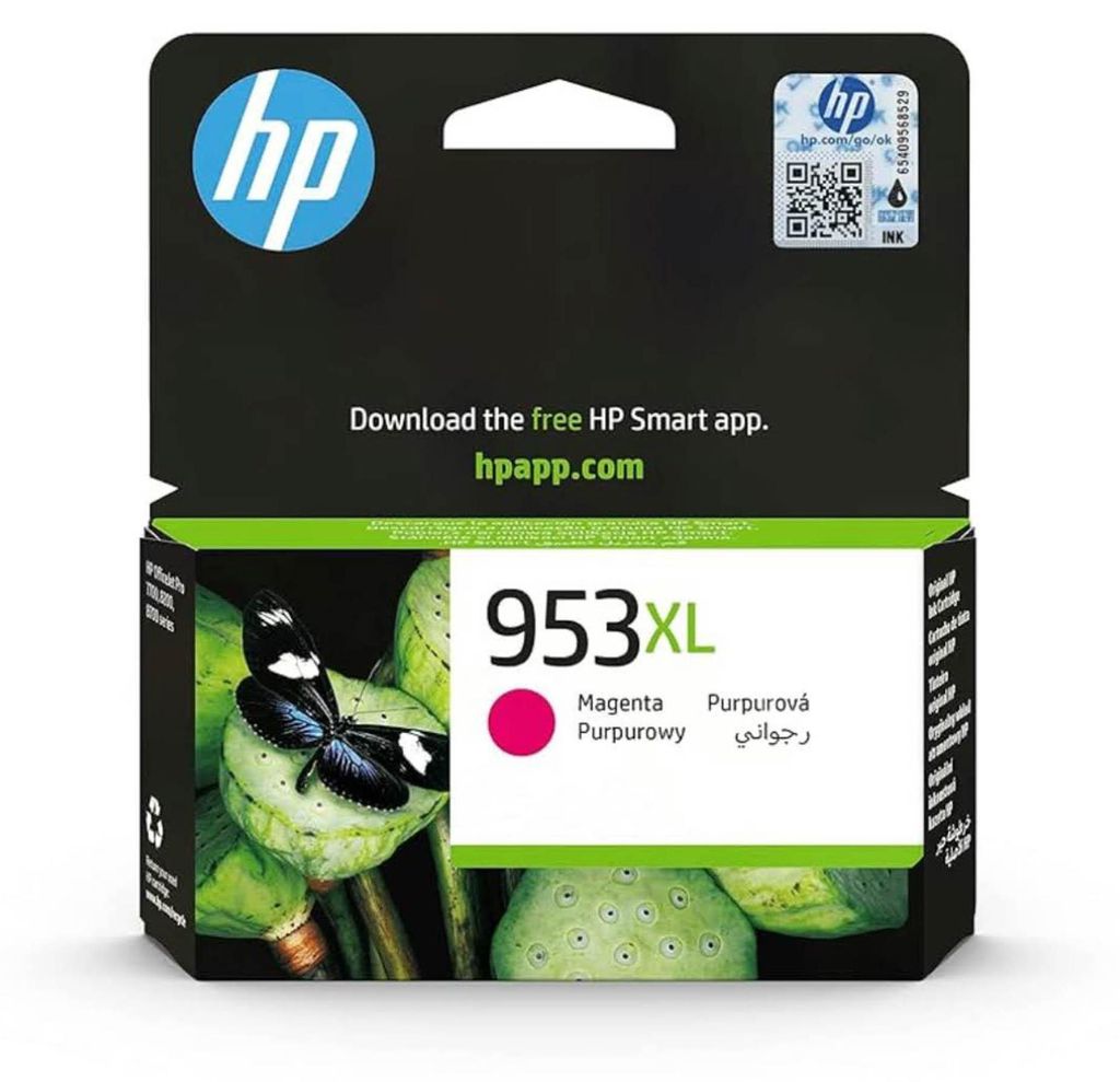 HP Oryginalny purpurowy wkład atramentowy 953XL, Wysoki, Zdjęcie produktu 