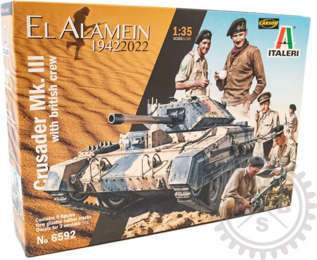 Maquette de Char Militaire 6592 Crusader Mk. II et Figurines - Échelle 1:35