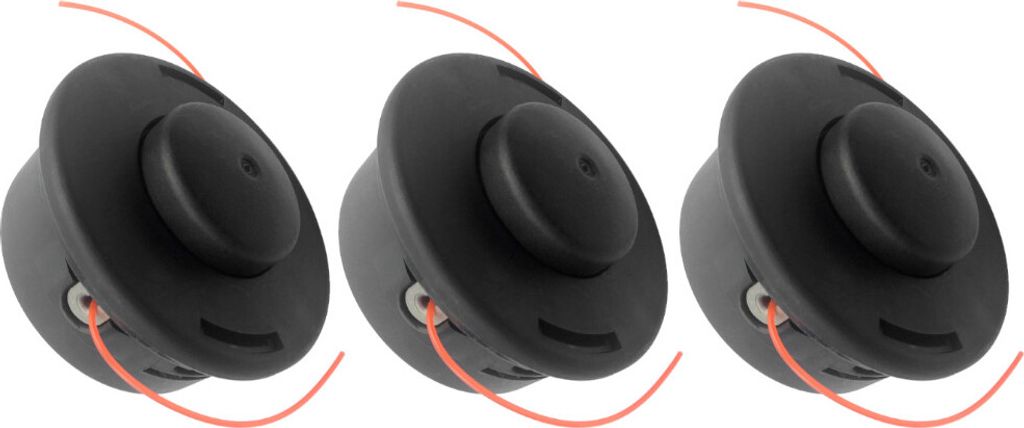 3x Trade-Shop Trimmerkopf / Fadenkopf / Mähkopf M12 x 1,5mm Linksgewinde kompatibel mit Stihl FS160 FS180 FS220 FS260C-E FS280 FS290 FS300 FS310 F...