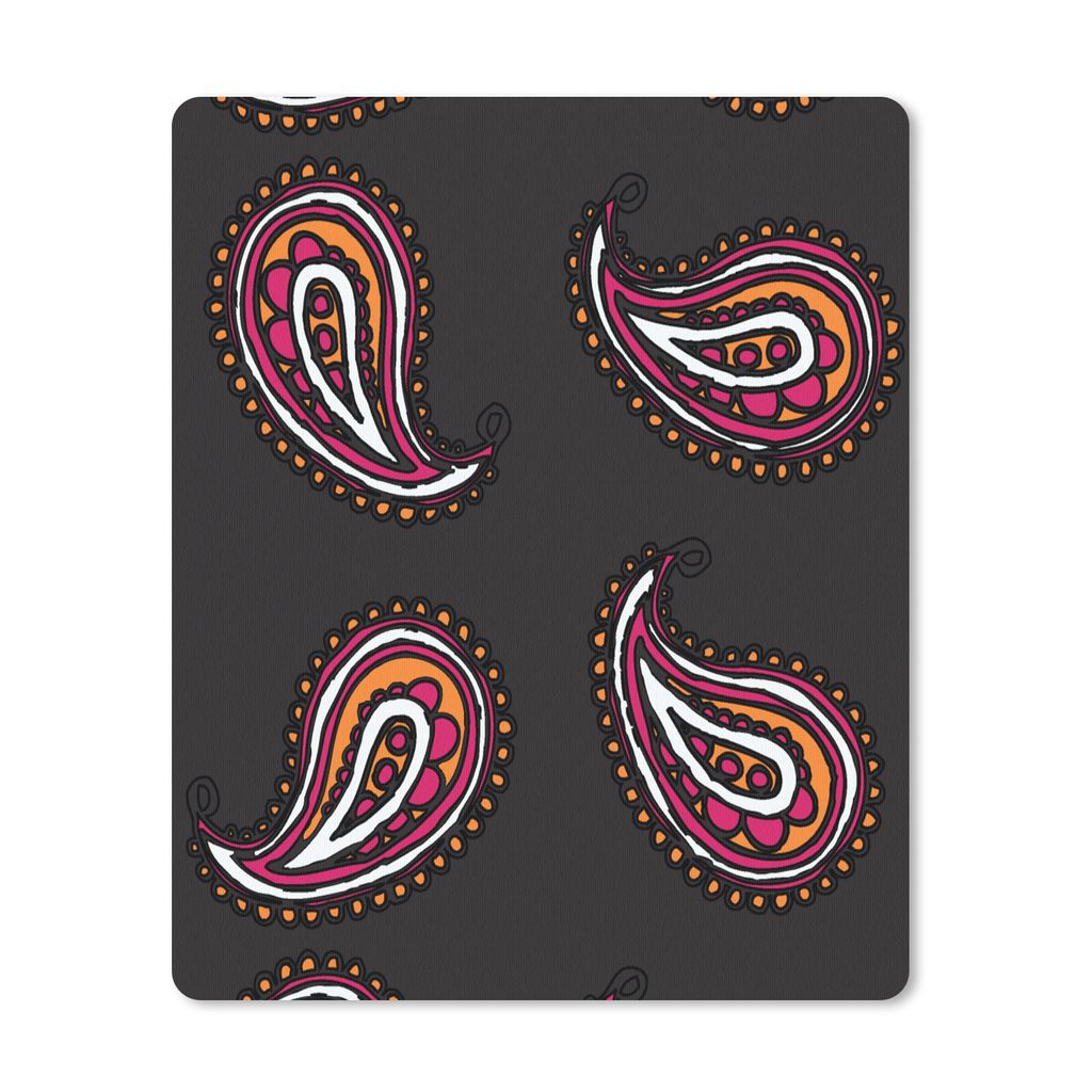 MuchoWow Mauspad Mousepad Retro - Kopftuch - Muster 19x23 cm - Mousepads - Maus Mat - Pad - Mausunterlage - Mauspads - Spielen