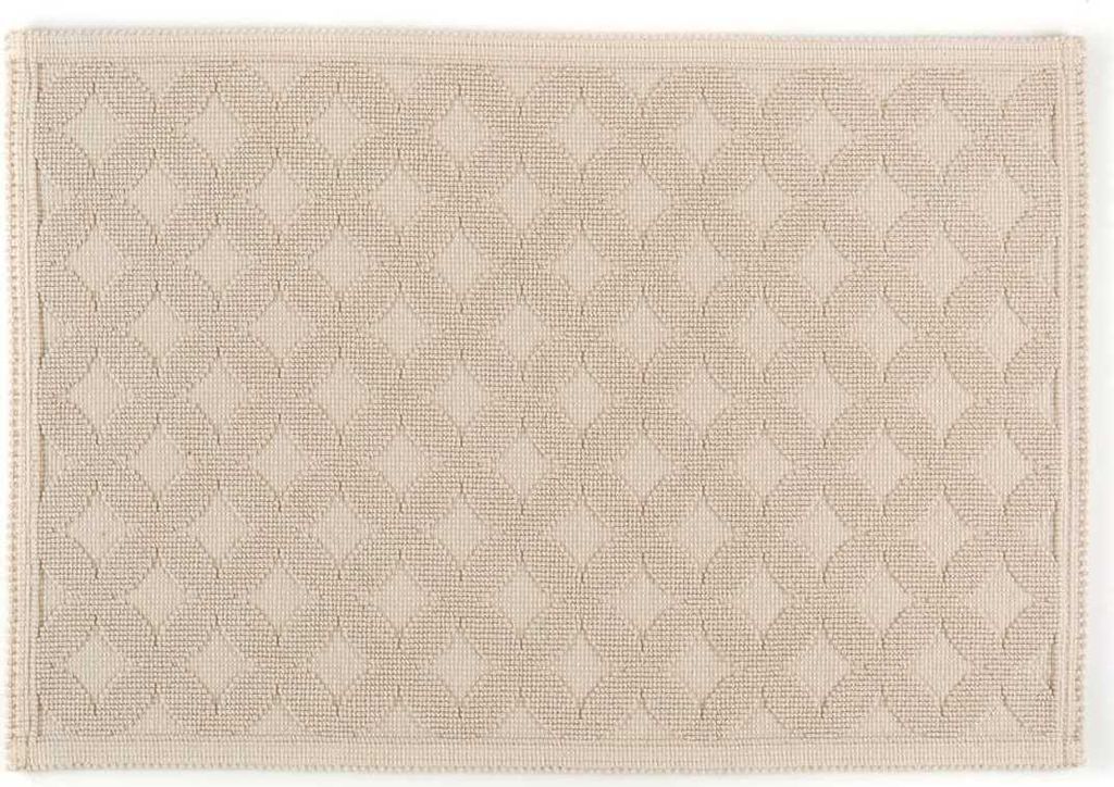 Rhomtuft Badteppich Seaside eckig 50 x 70 cm Farbe stone