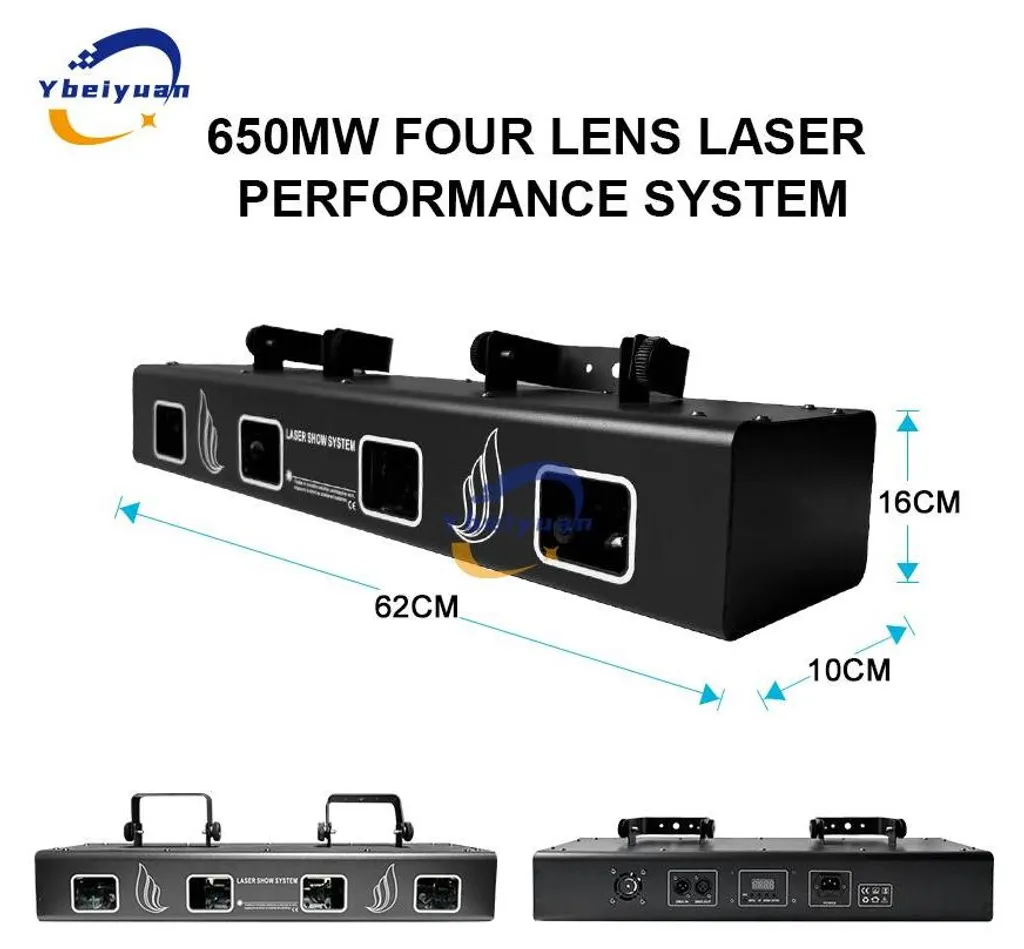 Projecteur laser multicolore à effets dynamiques et modes polyvalents - 4