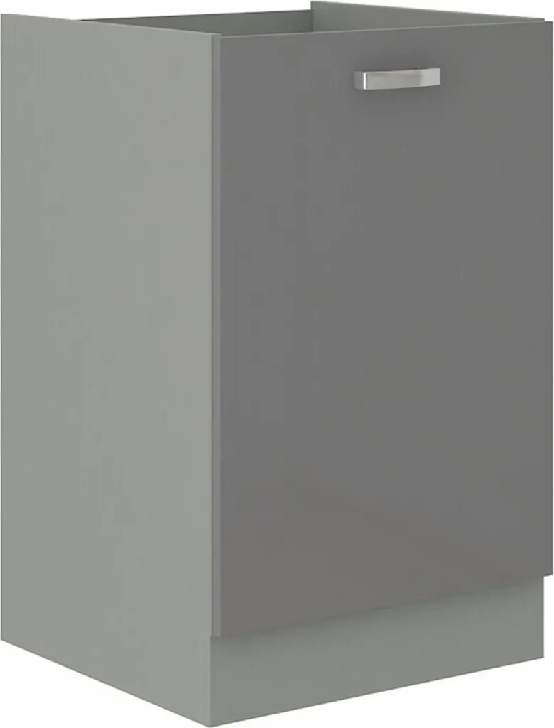 Meuble bas de cuisine ULLERIKE gris 40cm - Armoire une porte pratique