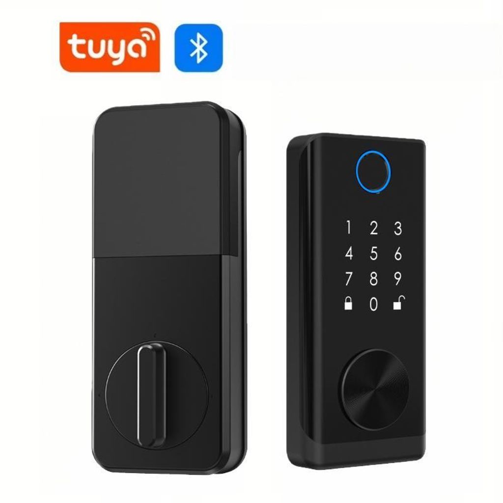 Intelligentes Türschloss mit fünf Entriegelungsmethoden: Fingerabdruck, Passcode, Proximity-Karte, mechanischer Schlüssel , Entriegelung über d...