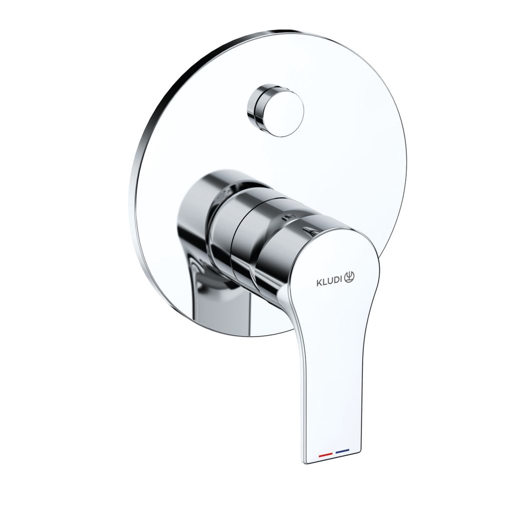 KLUDI ZENTA SL Unterputz-Wannenfüll- und Brause-Einhandmischer, mit Druckumstellung PUSH&SWITCH, 487590565