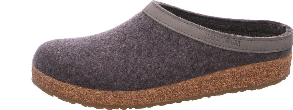 Haflinger Grizzly Torben Hausschuh Grau Produktbild 