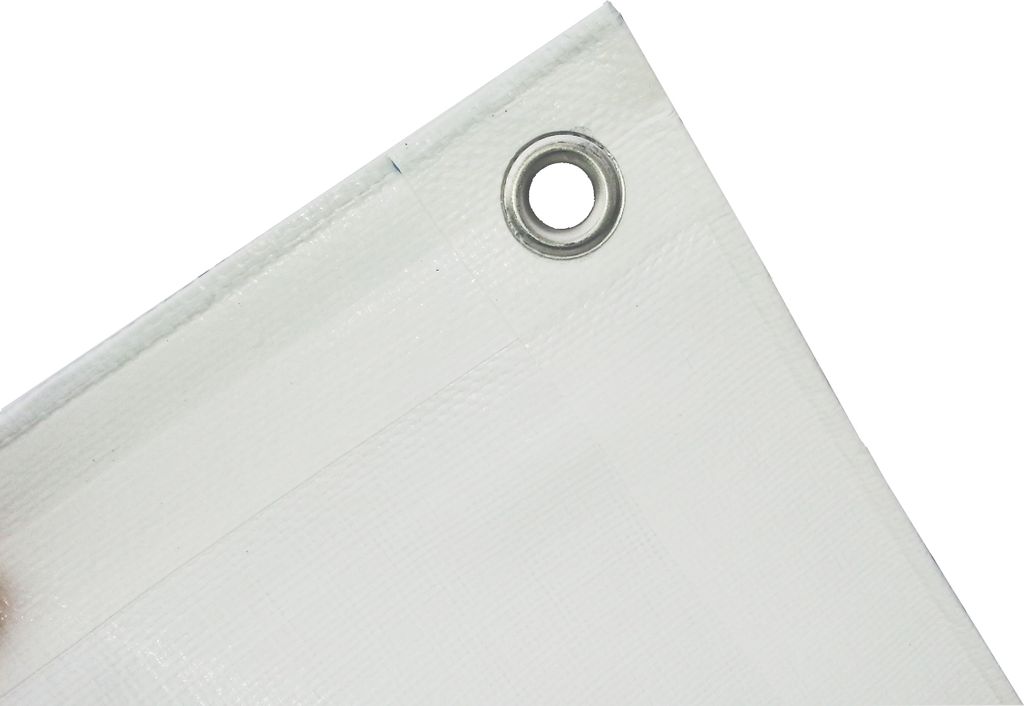 Abdeckplanen G.F. Professional Line 180g/m2Weiß4m x 5m = 20m2 zum universellen Gebrauch mit Metallösen