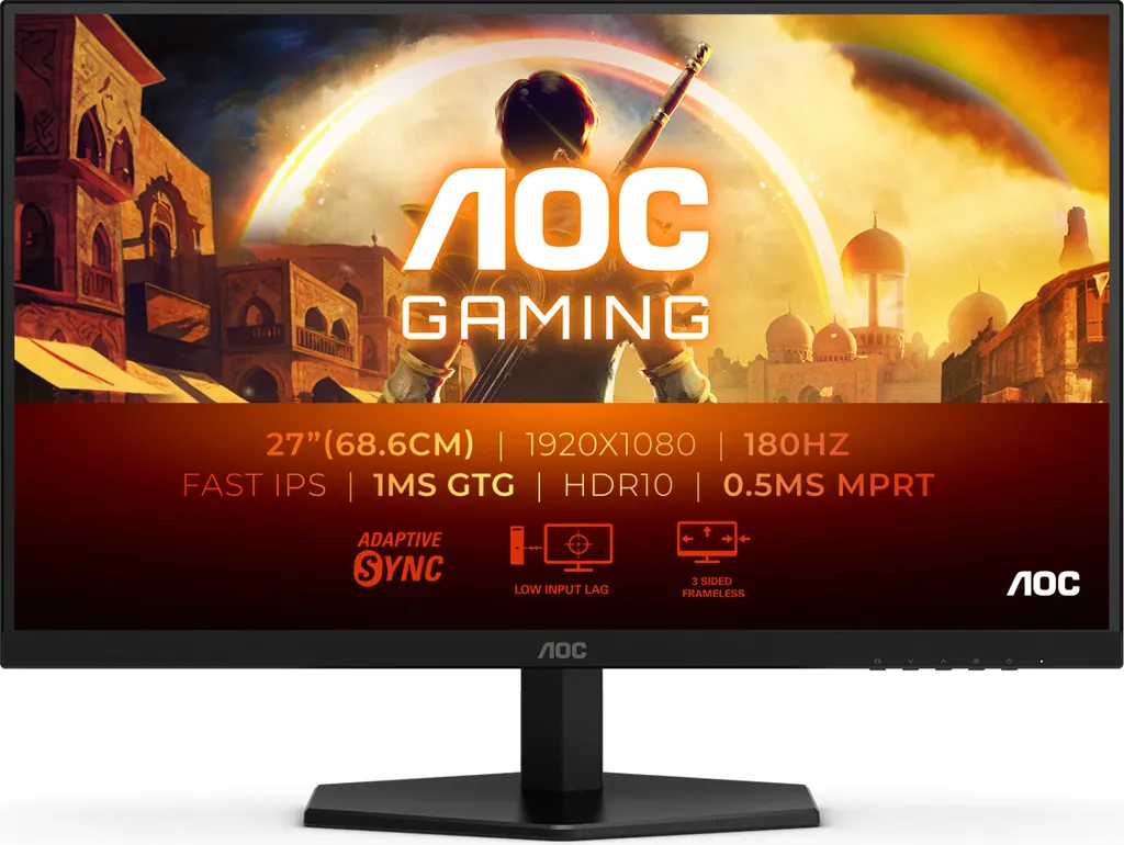 AOC 27G42E Écran Gaming 27 pouces 180Hz avec Dalle Fast IPS Ultra Fluide